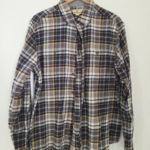 CINCH Red Plaid Western Long Sleeve Shirt Size L